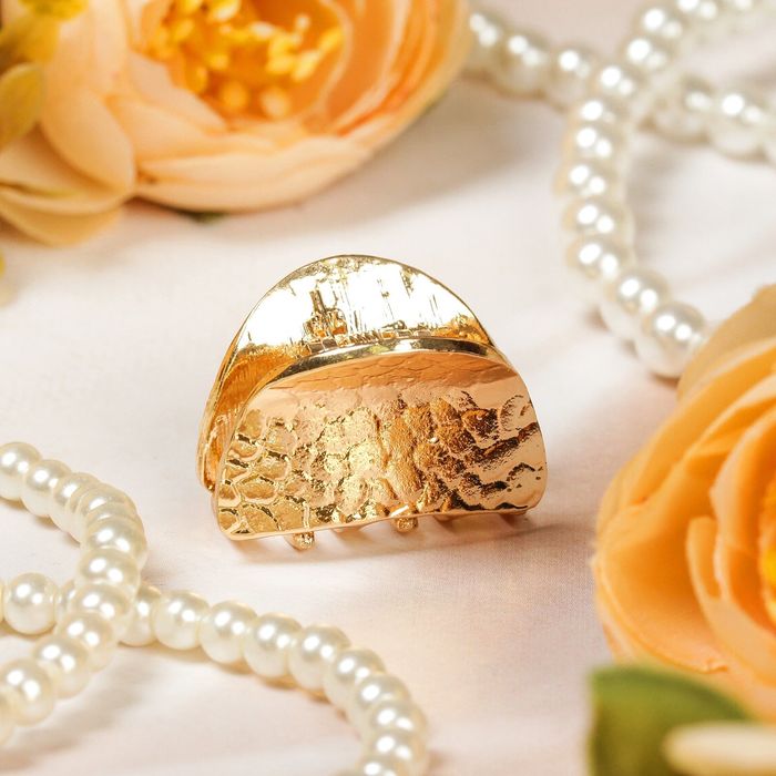 Краб для волос "Рельеф" 2,5 см дуга