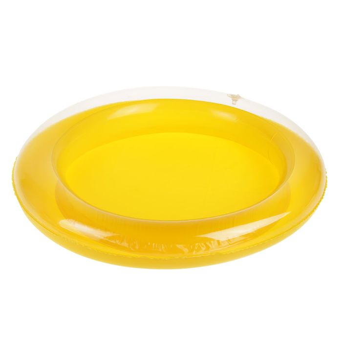 Коврик надувной для игры песком диаметр 46 см, цвет желтый