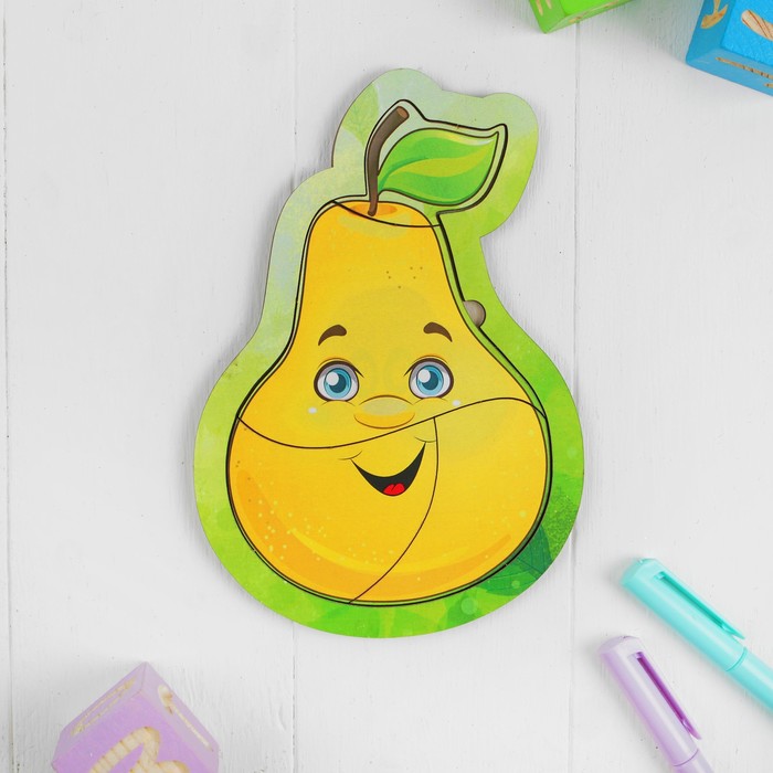 Пазл деревянный маленький "Груша"