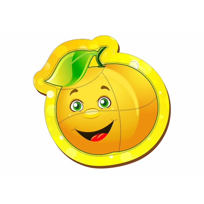 Пазл деревянный маленький "Яблоко жёлтое"