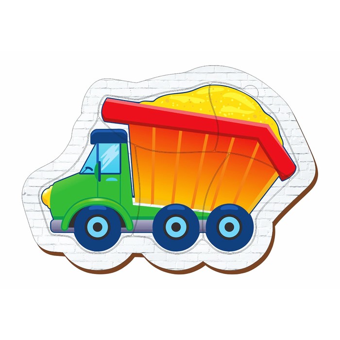 Пазл деревянный маленький "Грузовая машинка"