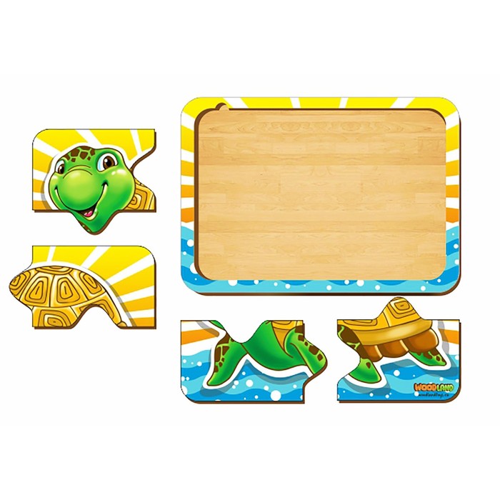 Пазл деревянный простой  "Черепаха"