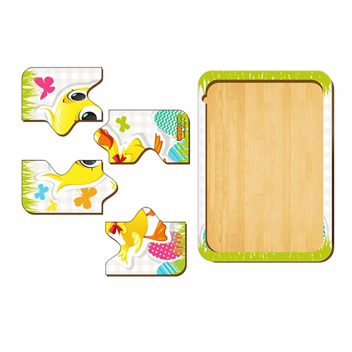 Пазл деревянный простой  "Утенок"