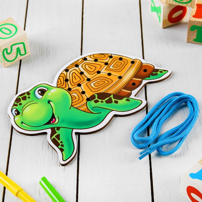 Шнуровка цветная "Черепаха"