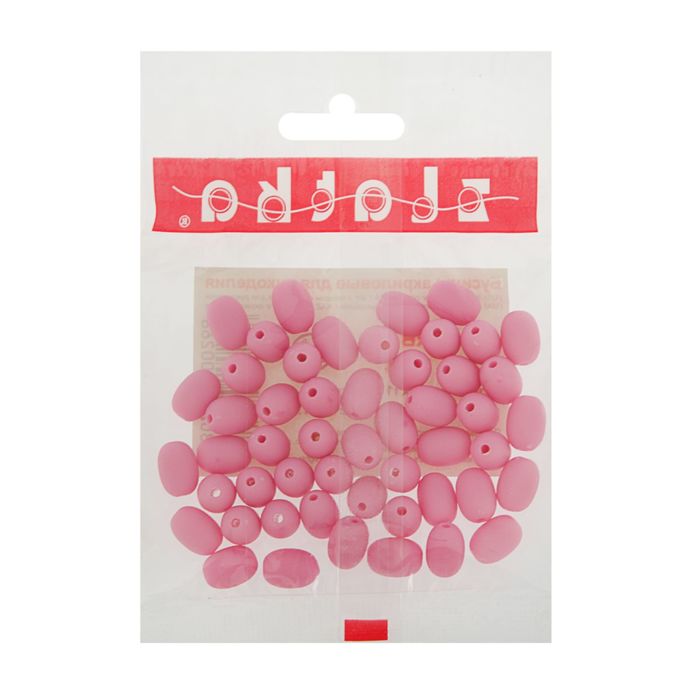 Бусины "Zlatka" акрил ARB 8x11мм набор 50±2шт (04 роз.-сиреневый)