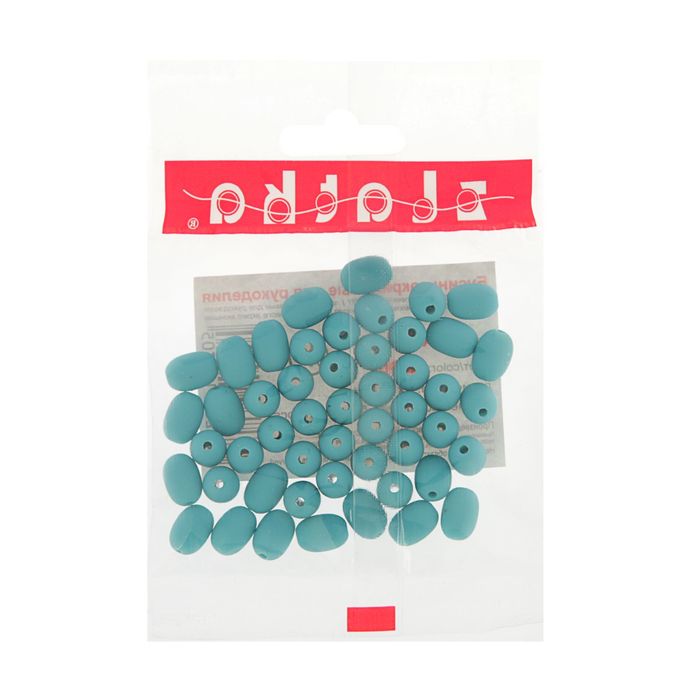 Бусины "Zlatka" акрил ARB 8x11мм набор 50±2шт (06 бл.голубой)