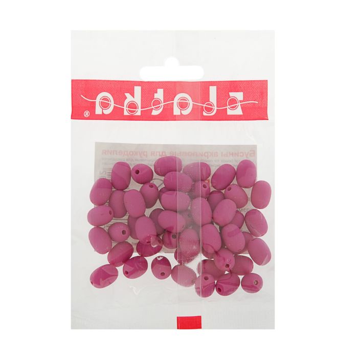 Бусины "Zlatka" акрил ARB 8x11мм набор 50±2шт (21 лиловый)