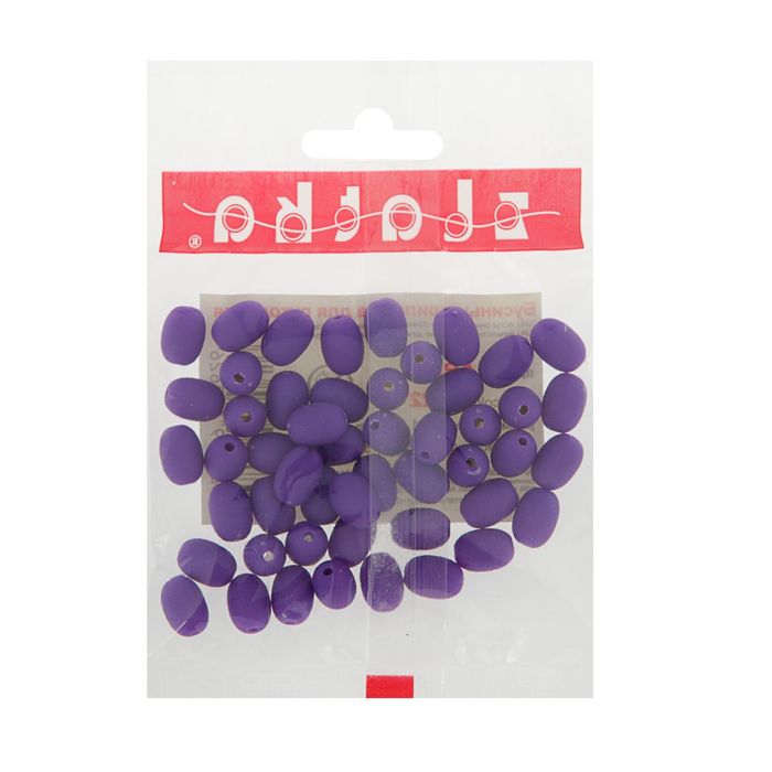 Бусины "Zlatka" акрил ARB 8x11мм набор 50±2шт (22 фиолетовый)