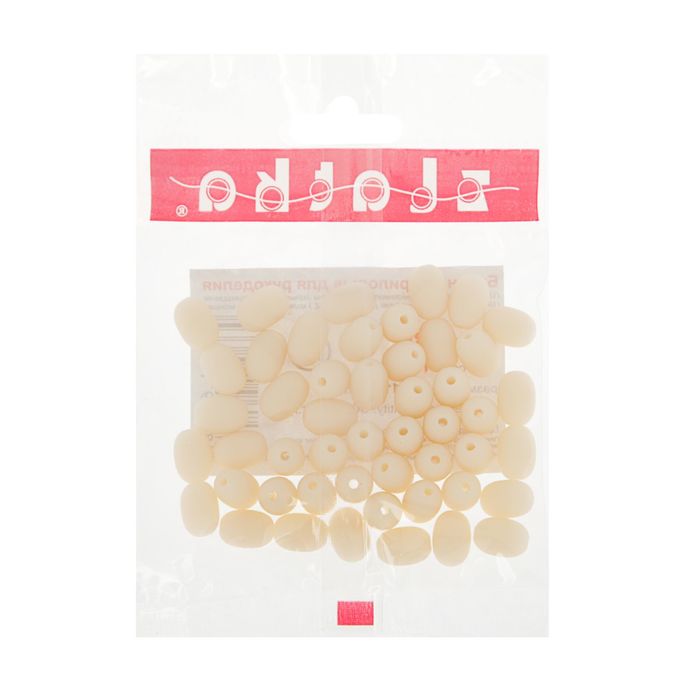 Бусины "Zlatka" акрил ARB 8x11мм набор 50±2шт (24 пастельно-персик.)
