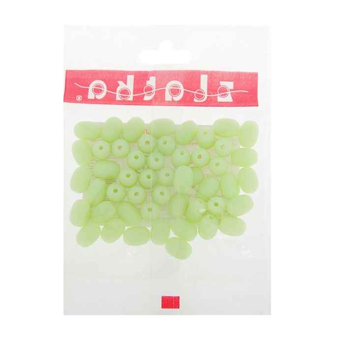 Бусины "Zlatka" акрил ARB 8x11мм набор 50±2шт (25 пастельно-желт.)