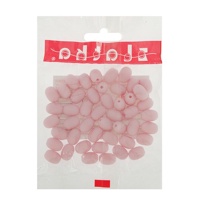 Бусины "Zlatka" акрил ARB 8x11мм набор 50±2шт (26 пастельно-роз.)