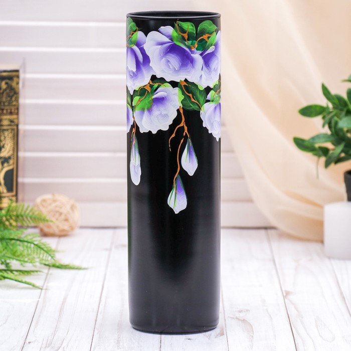 Ваза "Соцветие", сиреневые цветы