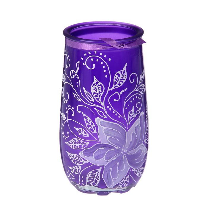 Ваза "Лилия" d-6*7*12.5 см, фиолетовая