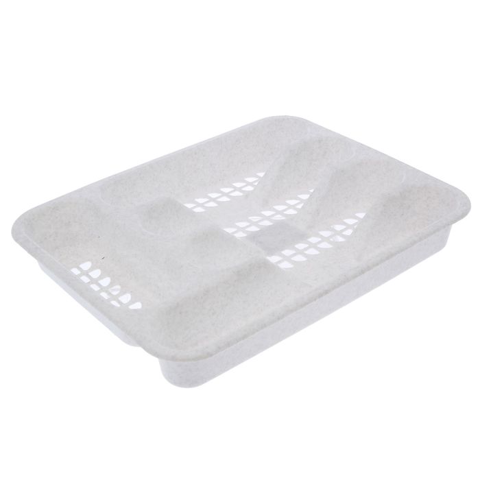 Лоток-вкладыш для столовых приборов, сетчатый, цвет мраморный