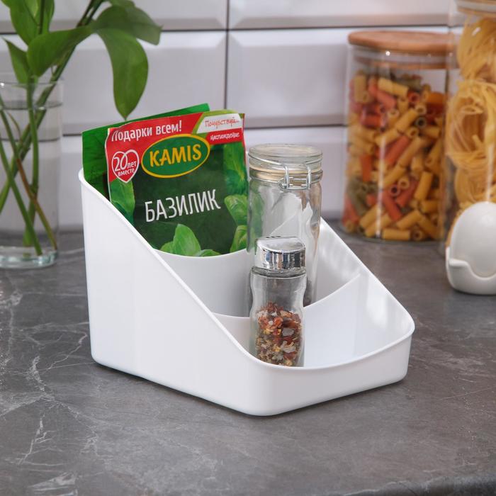 Органайзер для специй, цвет белый