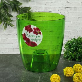 

Кашпо для орхидей, 2 л, цвет зелёный