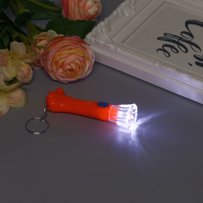 Фонарик свет на кольце "Класс" WZ-566 МИКС 8х2,8х2,3 см