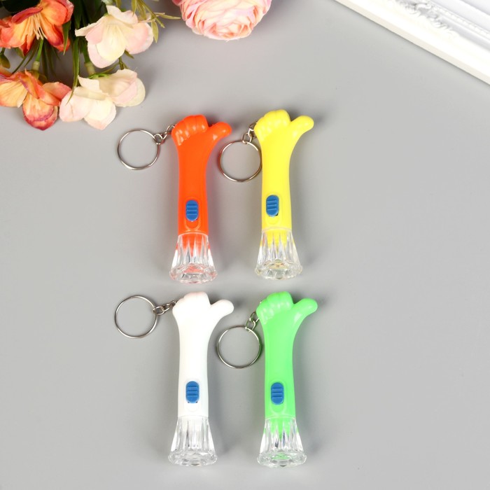 Фонарик свет на кольце "Класс" WZ-566 МИКС 8х2,8х2,3 см