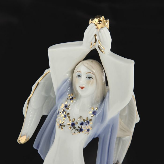 Сувенир керамика "Ангел-девушка - руки к небу" 22х6х8 см