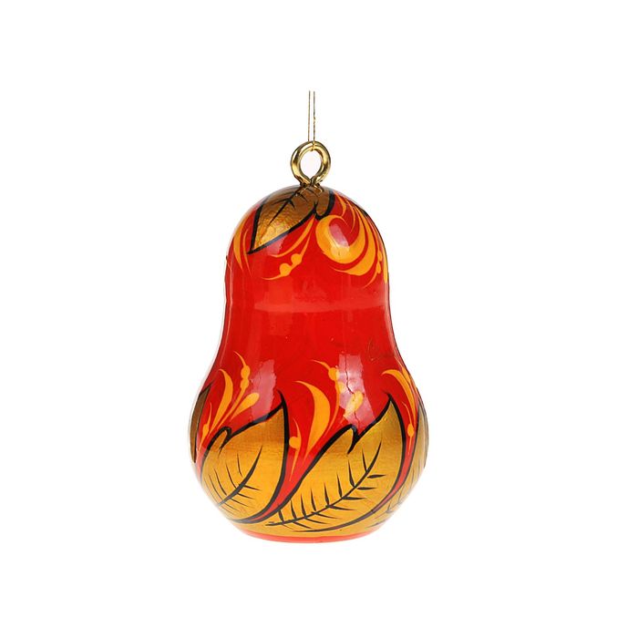 Ёлочная игрушка "Груша" 5,5х4,5 см