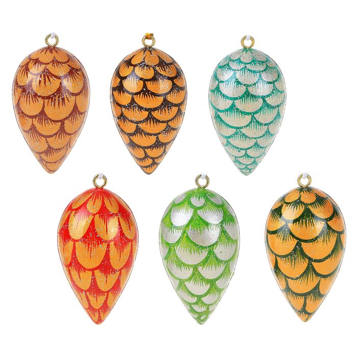 Ёлочная игрушка "Шишка" 7*4 см