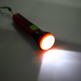 

Фонарь ручной, 1 LED, ребристые бока, 2 АА, микс, 16х4.5х4.5 см