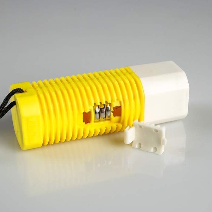 Фонарь 1 диод, рифлёная ручка, 3 круг. бат. в комп-те, микс, 11х3х3 см