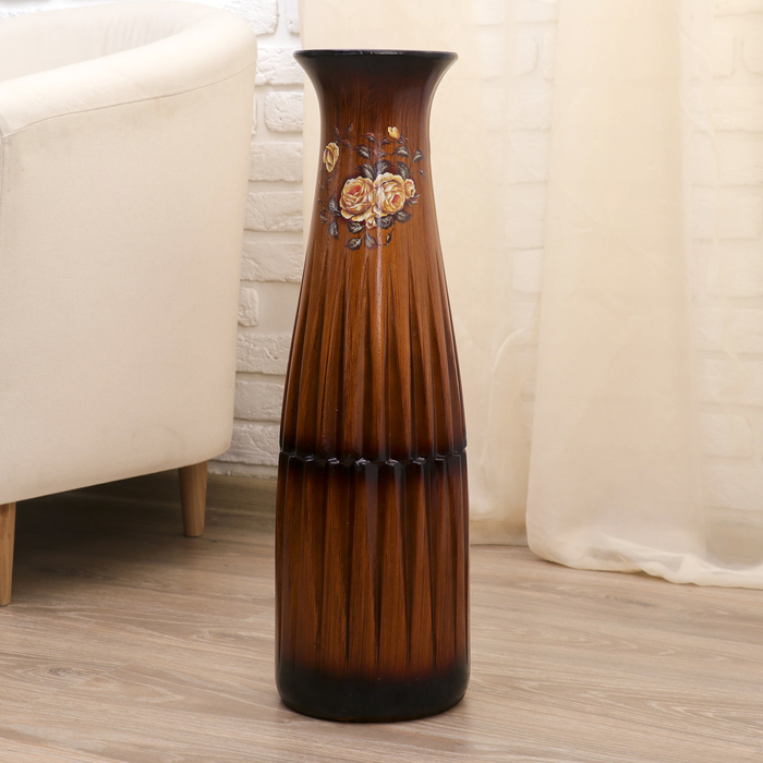 Ваза напольная "Ореховая" плавная