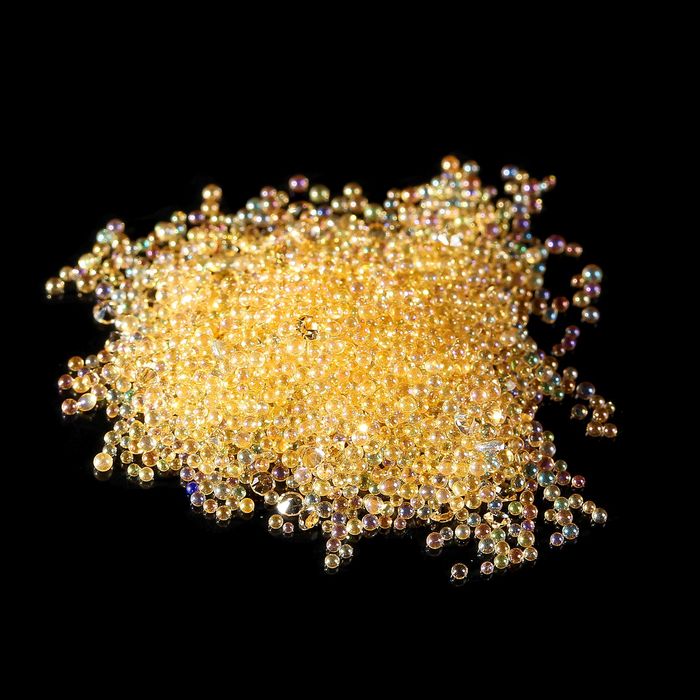 Крошка Пикси для декора ногтей, цвет персиковый