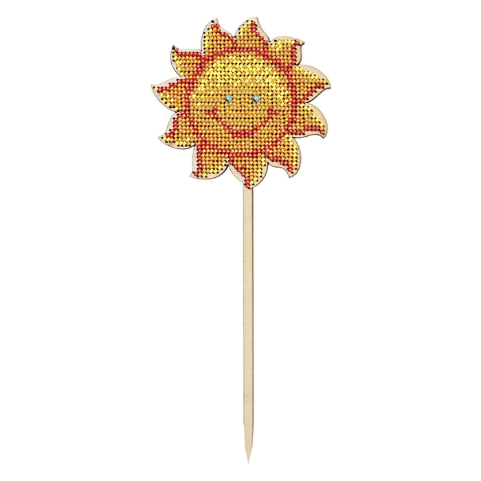 Набор для изготовления топпера "Солнышко" с бисером, 9х22,8 см