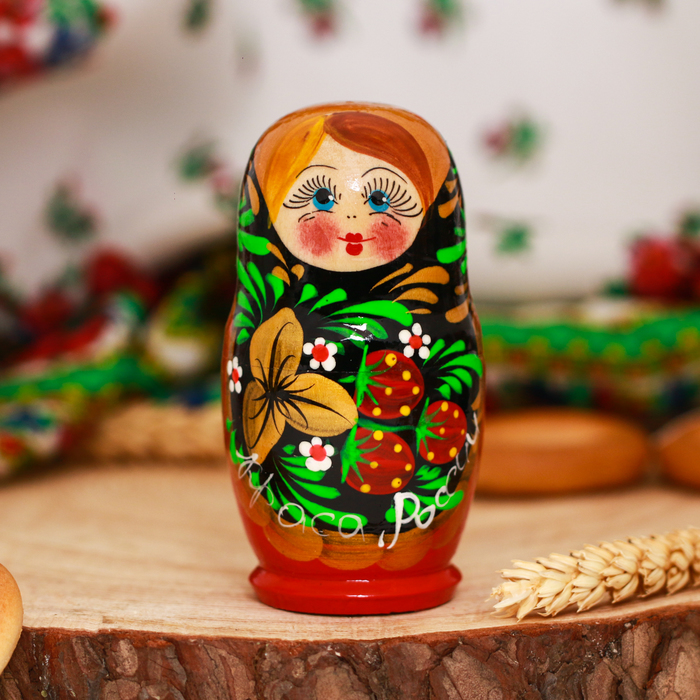 Матрёшка 5-ти кукольная "Хохлома. Краса России"