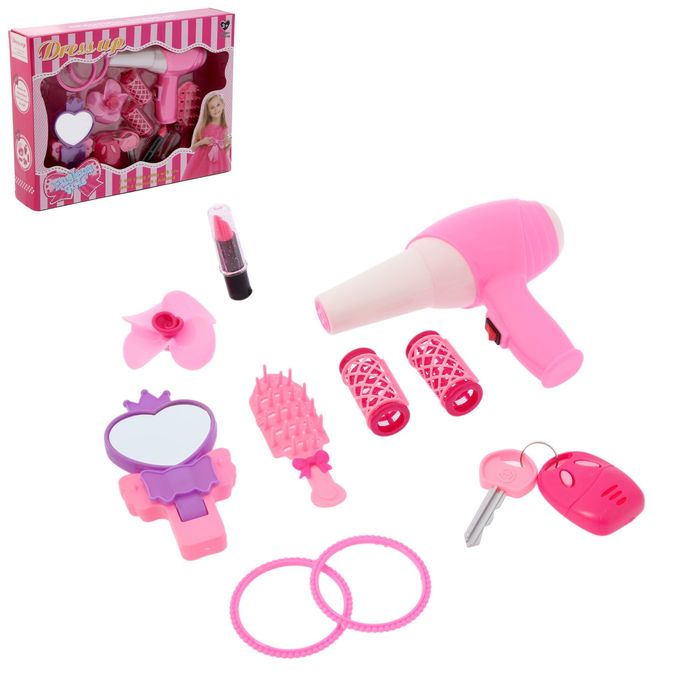 Набор парикмахера "Стильная девочка", 10 предметов