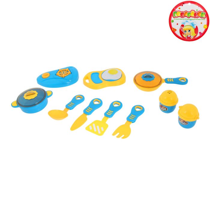 Набор посуды с плитой "Поварёшка", 10 предметов