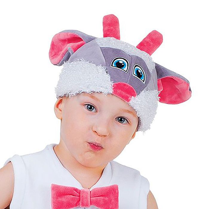 Карнавальная шапка «Козлёнок», велюр, хлопок, р-р 52-57