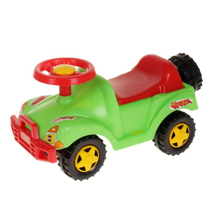 Толокар-автомобиль, с гудком-пищалкой, МИКС