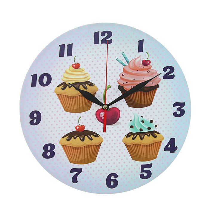 Часы "Пироженки" круглые, Ø 25 см