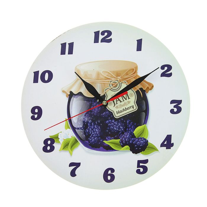 Часы "Варенье из ежевики" круглые, Ø 25 см