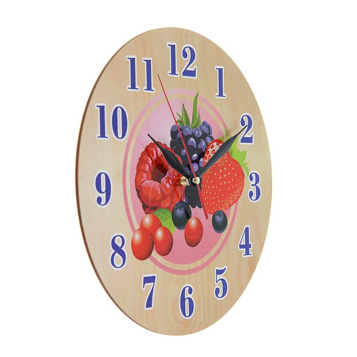 Часы "Лесные ягоды" круглые, Ø 25 см