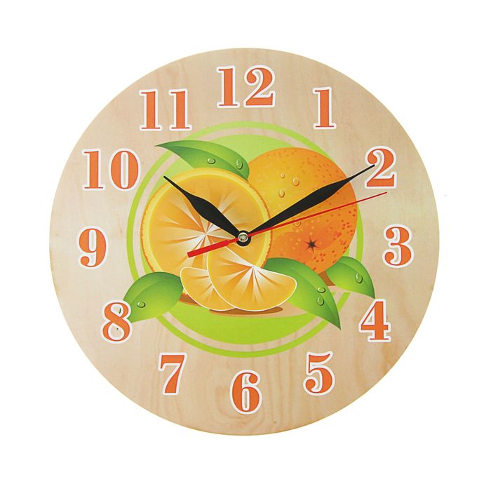 Часы "Мандарины" круглые, Ø 25 см