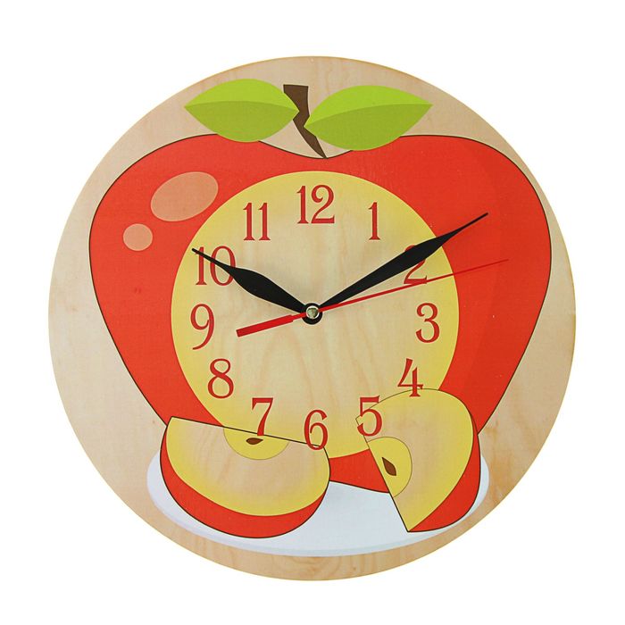 Часы "Фрукты" круглые, Ø 25 см