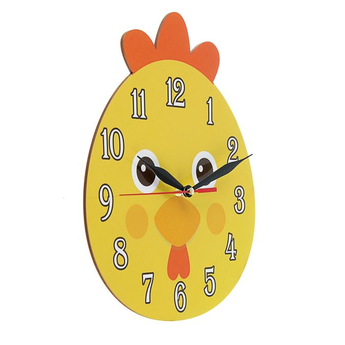 Часы "Петушок" детские, фигурные, Ø 25 см