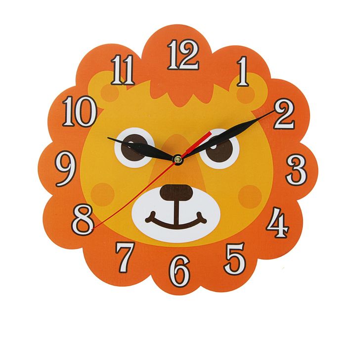 Часы "Львенок" детские, фигурные, Ø 25 см