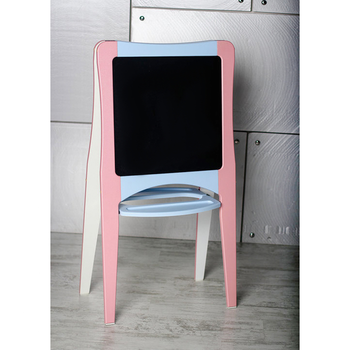 Мольберт двухсторонний "Подводный мир". Цвет розово-голубой