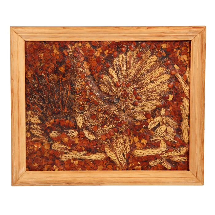 Мини панно из кедропласта "Глухарь" 23х28 см