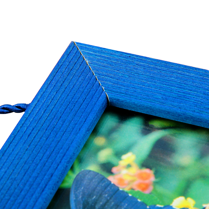 Фоторамка на 2 фото 10х15 подвесная, синяя