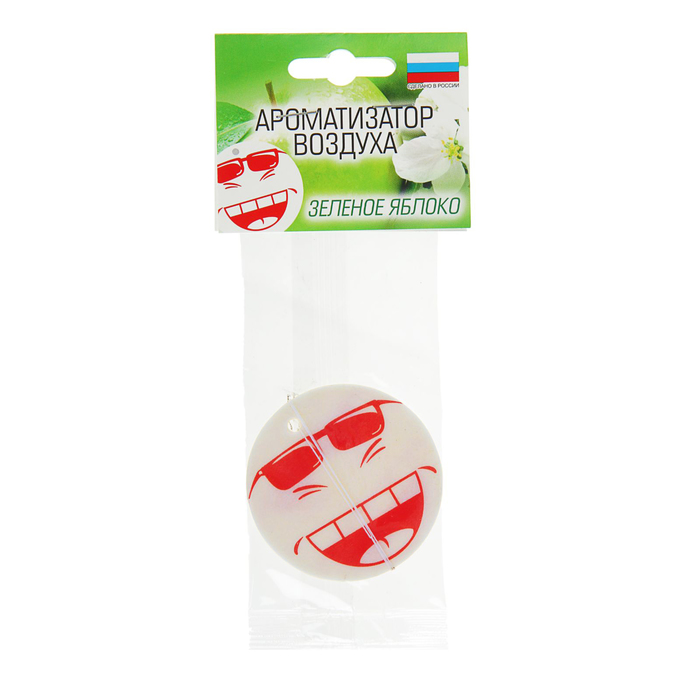 Ароматизатор подвесной в машину "Весельчаки", яблоко