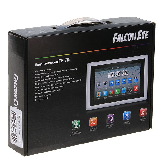 Видеодомофон Falcon Eye FE-70i, 7", hands free, сенсорный