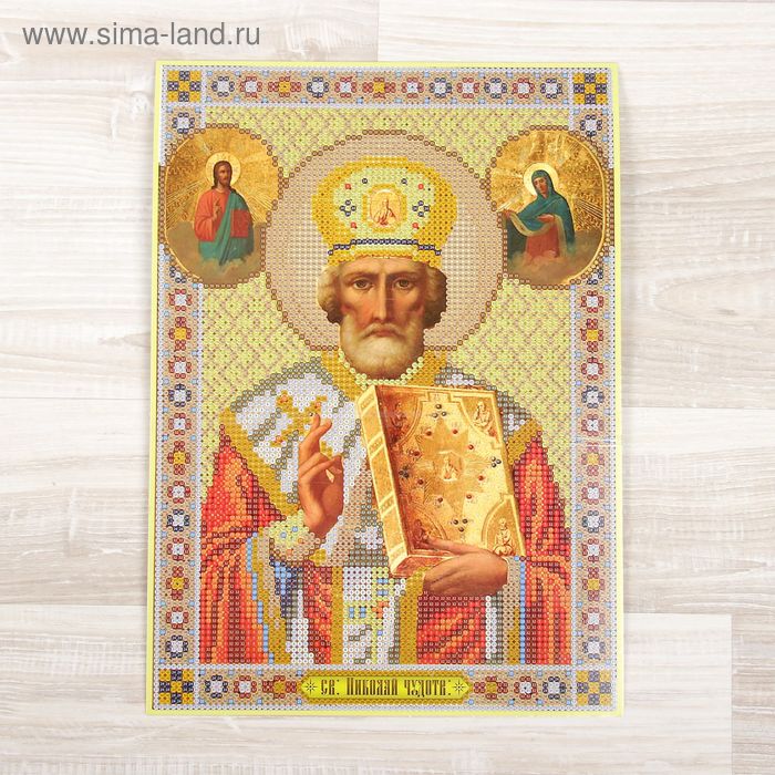 

Набор креативного творчества Diamond Mosaic «Николай Чудотворец» малый