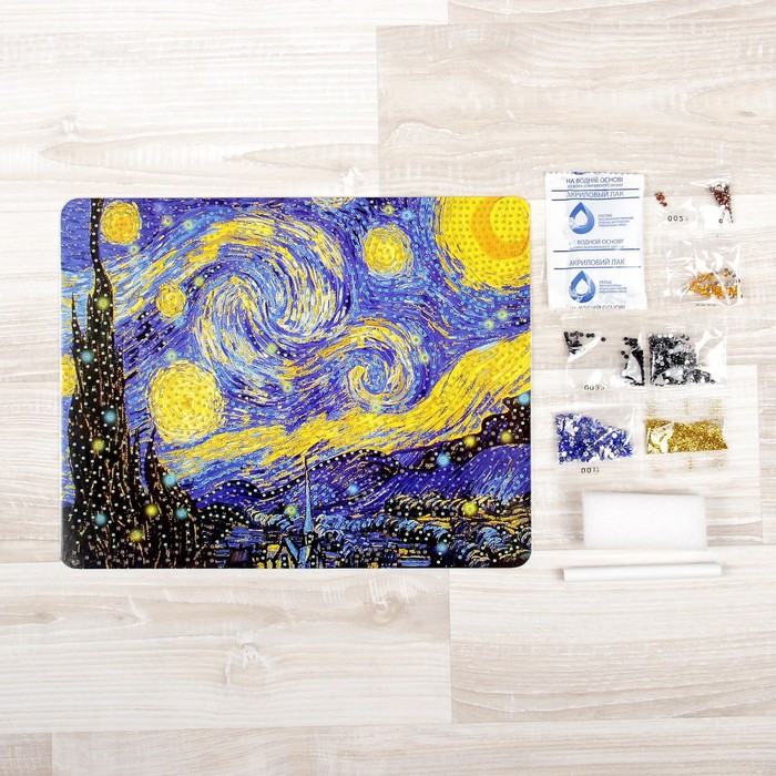Набор для создания мозаики "Звёздная ночь" DIAMOND DECOR, планшетка без рамки
