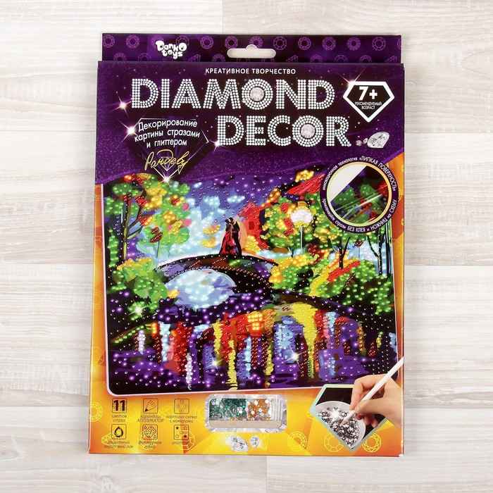 Набор для создания мозаики "Рандеву" DIAMOND DECOR, планшетка без рамки